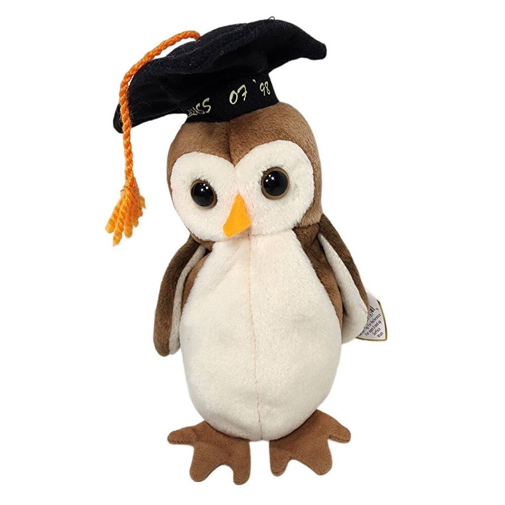 Vintage Graduation Class of 1998 'Wise' Owl, The Beanie Babies Collection TY Inc